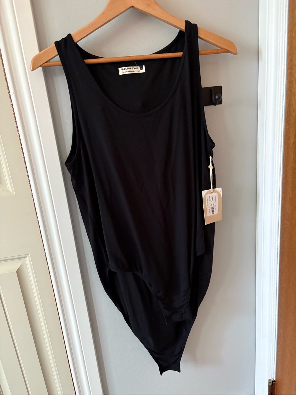 Jackson Rowe Black Tucker tank Bodysuit